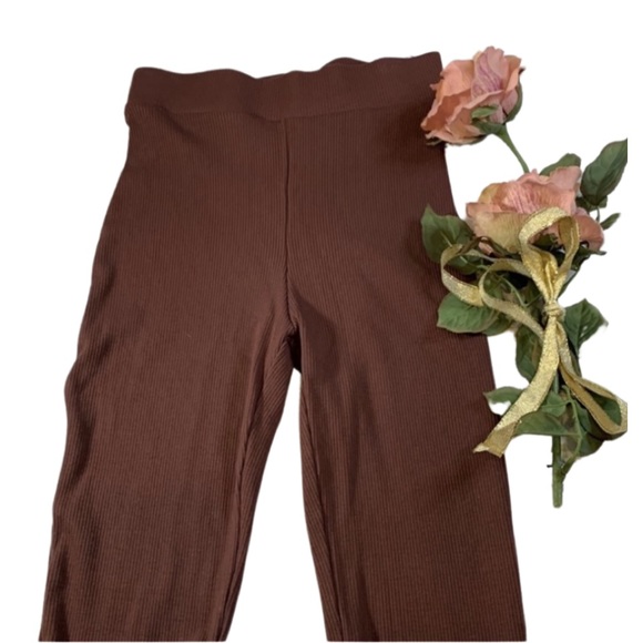 Naked Wardrobe Snatched and Slit Leggings in Chocolate - Picture 4 of 7